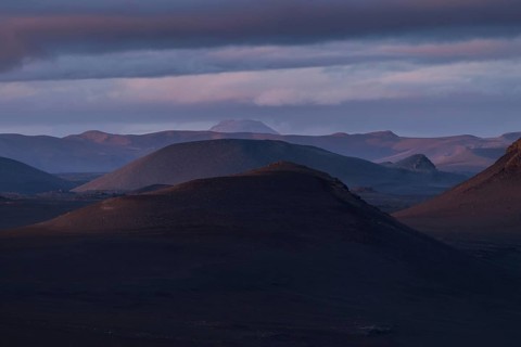 Mountains in the evening light