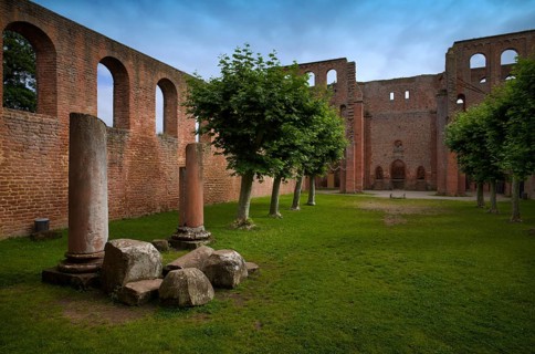 Inner courtyard of the Limburg an der Haardt monastery ruins