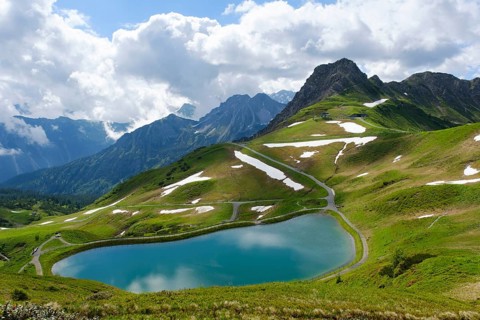 Reservoir at the Kanzelwand