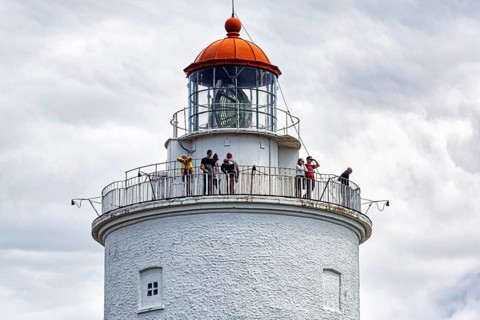 Visitors on a lighthouse