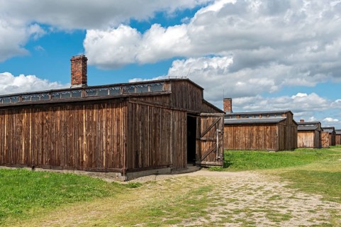 Barracks at Auschwitz II-Birkenau concentration camp
