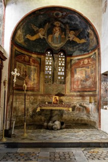 Left side altar of Church of Santa Maria in Cosmedin