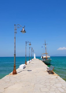 Pier in the Aegean Sea
