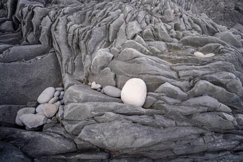 Stone structures at the old harbour of