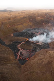 Aerial view from helicopter