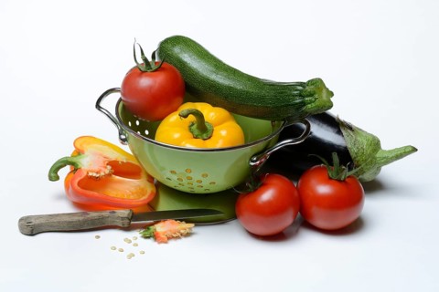 Ingredients for Ratatouille in Siebtopf