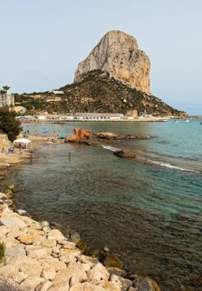 Beach and Penyal d'Ifac Rock