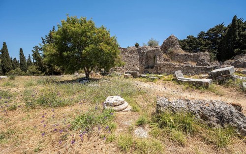 Remains of buildings