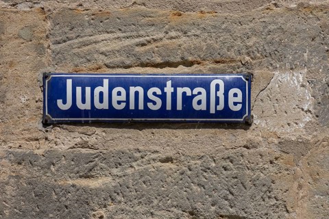 Street sign Judenstrasse