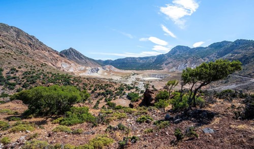View into the caldera