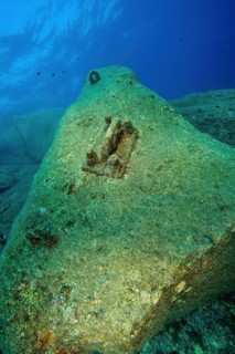 Rock swept away by cruise ship Costa Concordia