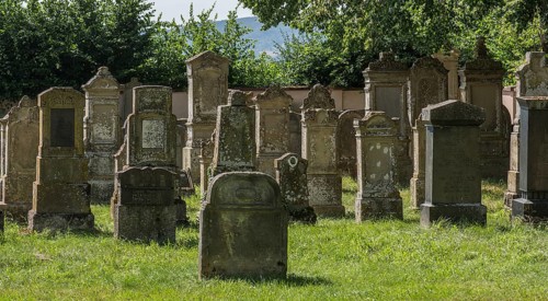 Gravestones at the Jewish Cemetery