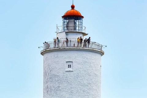 Visitors on a lighthouse