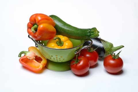 Ingredients for Ratatouille in Siebtopf