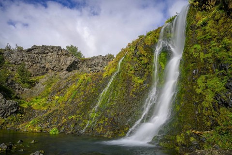 Gjarfoss in the Gjain Oasis