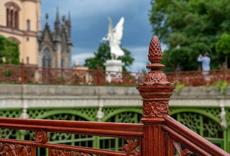 Staircase railing at the Orangery of Schwerin Castle