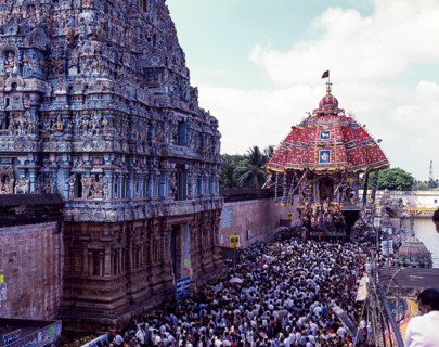 Chariot festival at Thiruvarur