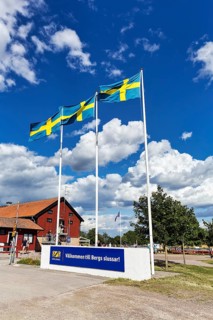 Three Swedish flags