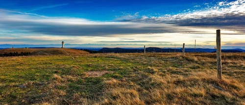 View to the Feldberg Tower up to the Alps