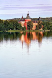 Gripsholm Castle reflected in Lake Maelaren