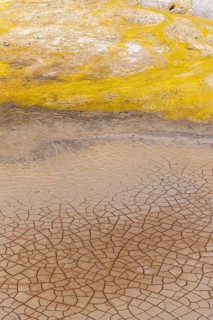 Yellow coloured sulphur stones
