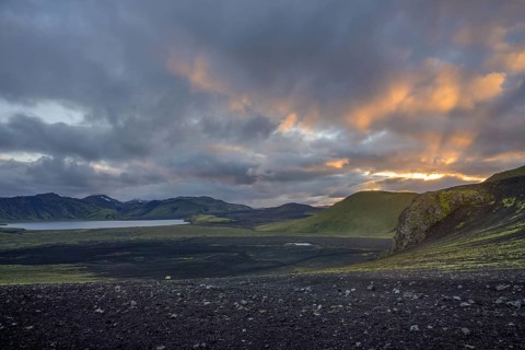 Evening light at Frostastaoavatn