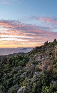 Sunset over the sea
