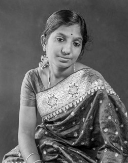 South Asian Indian women in silk saree