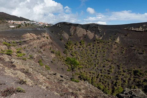 Caldera of the volcano of San Antonio