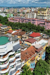 View over Tirana