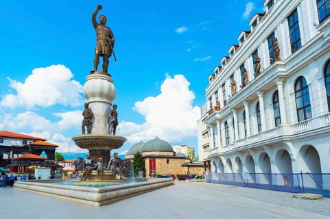 Philip II of Macedonia Statue and Fountain