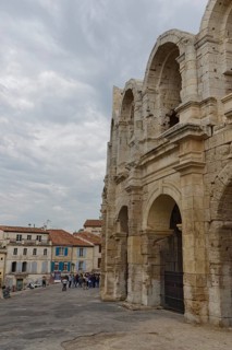 Amphitheatre with old town