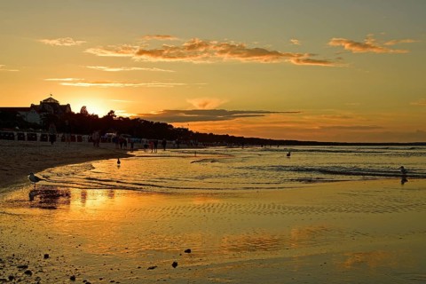Sunset on the beach