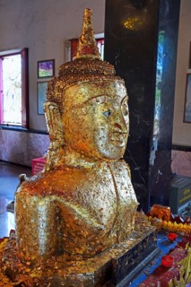 Buddha statue covered with gold leaf