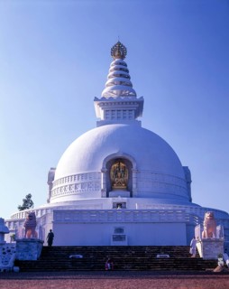 Vishwa Shanti Stupa in Rajgir