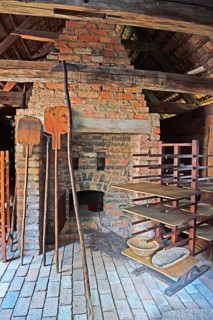 Historical bakery from the 19th century in the Open Air Museum Lehde