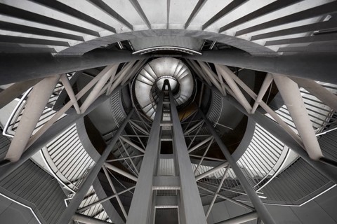 Stairs at Reinoldikirche underground station turned 180 degrees