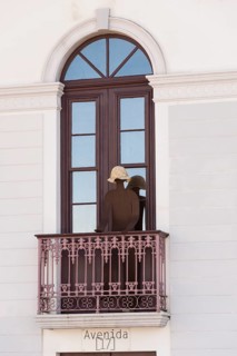 Sculpture at the window
