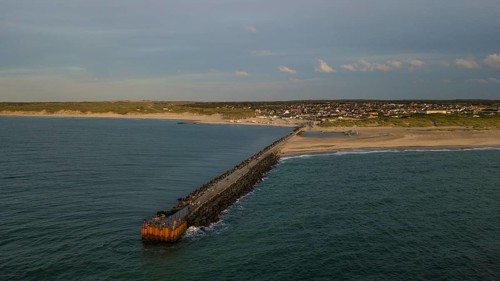 Pier in the evening light