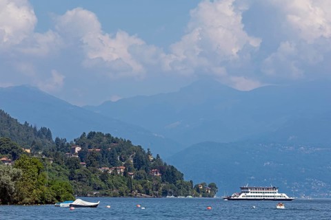 Car ferry between Verbania-Intra in Piedmont and Laveno in Lombardy