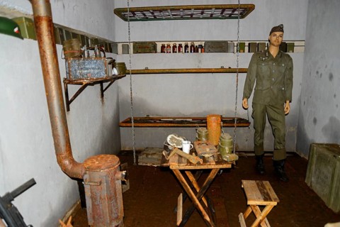 Soldier in the bunker