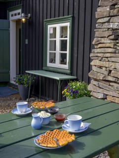 Waffles and cafe