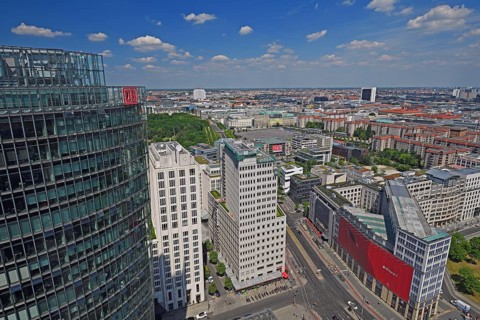 Potsdamer Platz with Bahn Tower