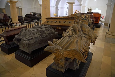 Coffins in the Hohenzollern Crypt