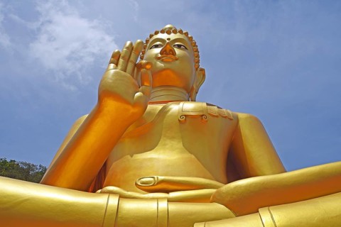 Sitting Golden Buddha