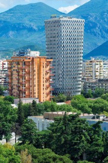 View over Tirana