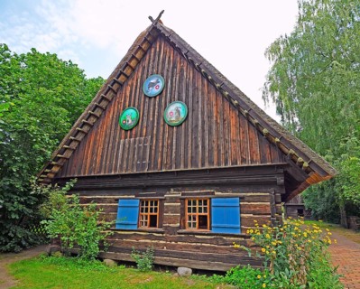 19th century farmhouse in the Open Air Museum Lehde