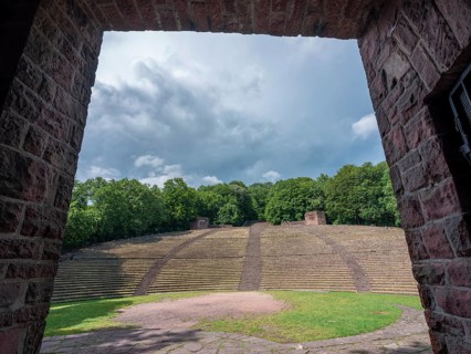 Entrance to the Thing site on the Heiligenberg