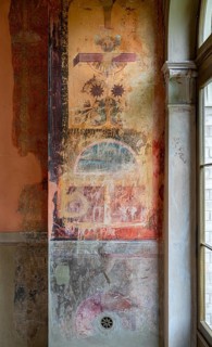 Wall painting in the fortress room of the Belvedere on the Pfingstberg in Potsdam