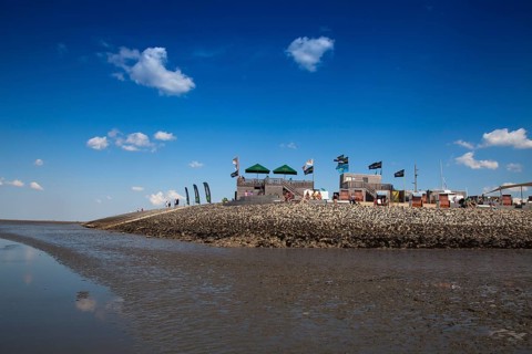 Water sports centre of the family lagoon Perlebucht
